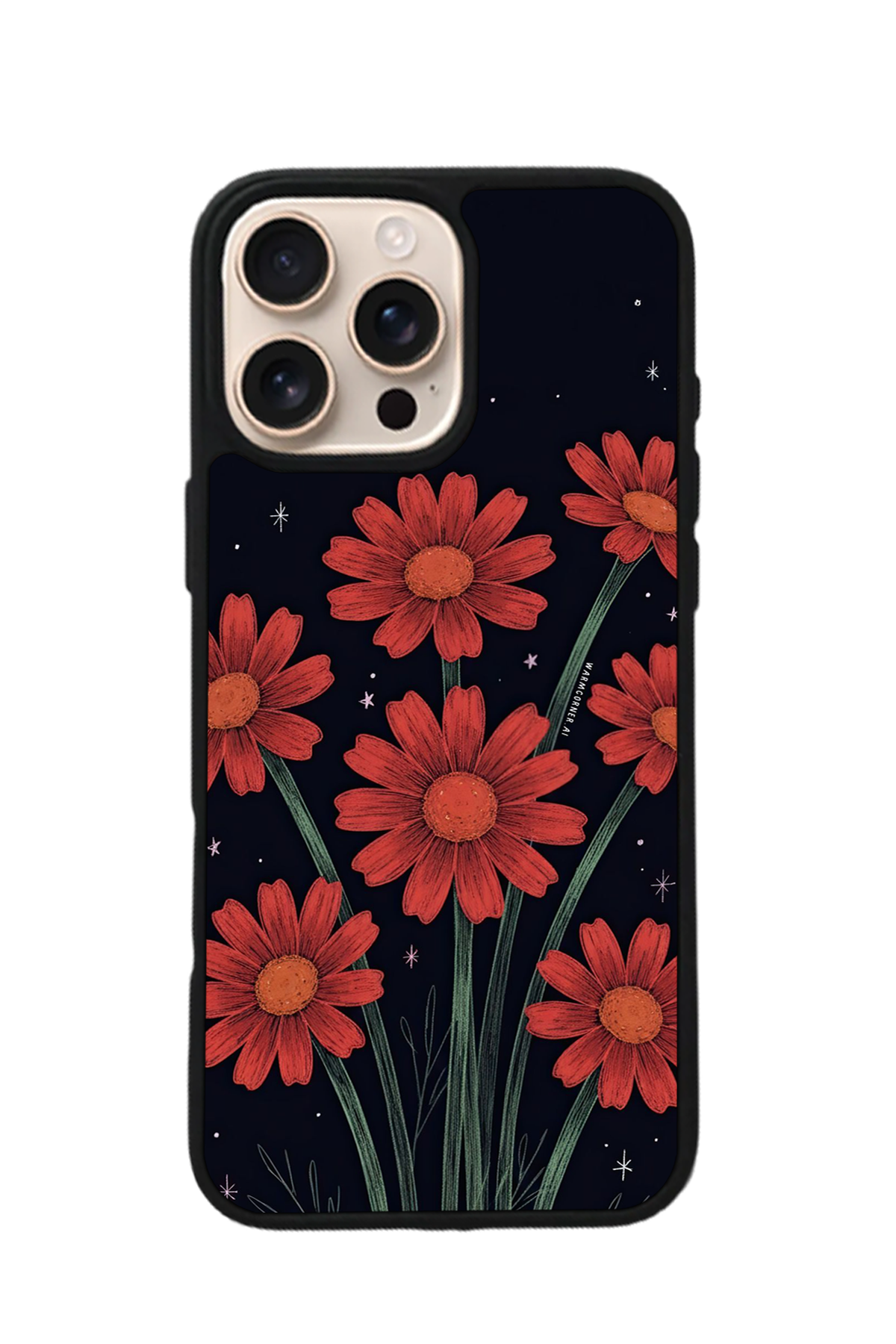iPhone 16 Pro Max Uyumlu Floral Tasarımlı Glossy Premium Kılıf