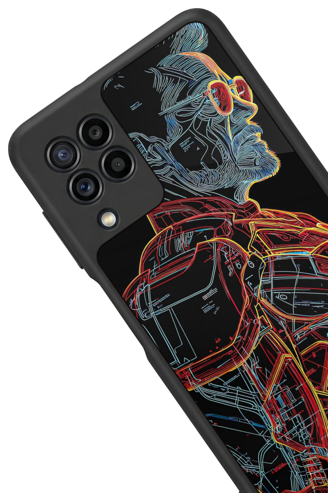 Samsung Galaxy M32 Uyumlu Iron Man ( Demir Adam ) Tasarımlı Glossy Premium Kılıf