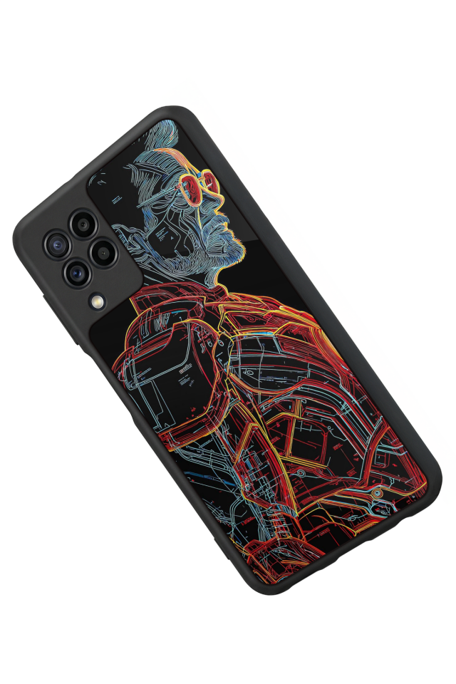 Samsung Galaxy M32 Uyumlu Iron Man ( Demir Adam ) Tasarımlı Glossy Premium Kılıf