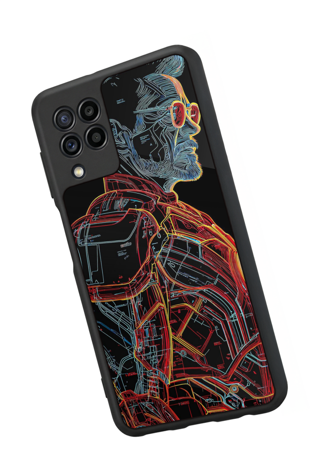 Samsung Galaxy M32 Uyumlu Iron Man ( Demir Adam ) Tasarımlı Glossy Premium Kılıf