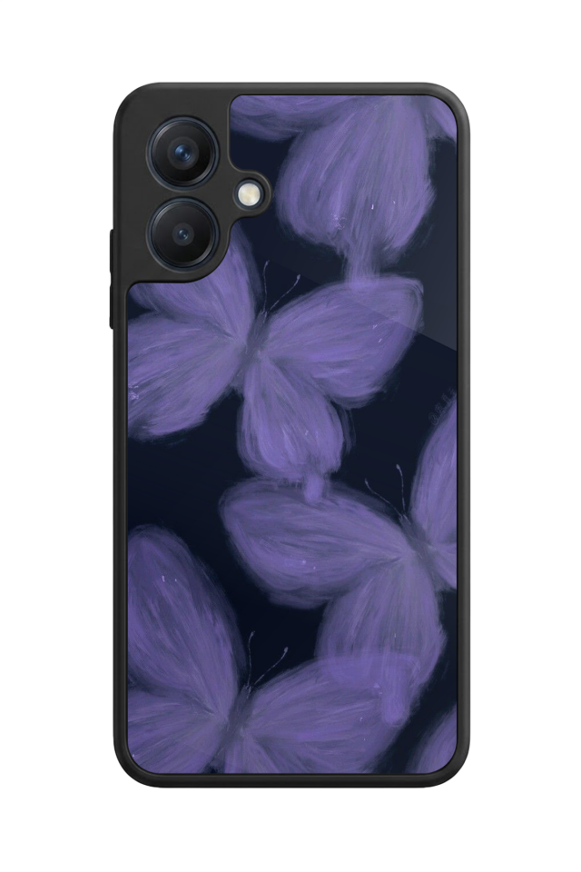 Samsung Galaxy A07 Uyumlu Kelebek Tasarımlı Glossy Premium Kılıf