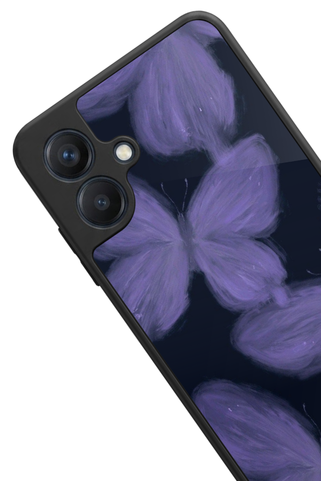 Samsung Galaxy A07 Uyumlu Kelebek Tasarımlı Glossy Premium Kılıf