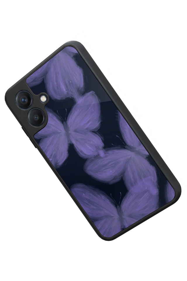 Samsung Galaxy A07 Uyumlu Kelebek Tasarımlı Glossy Premium Kılıf