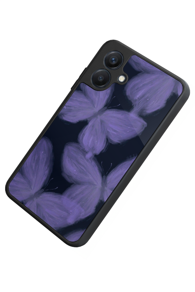 Samsung Galaxy A07 Uyumlu Kelebek Tasarımlı Glossy Premium Kılıf