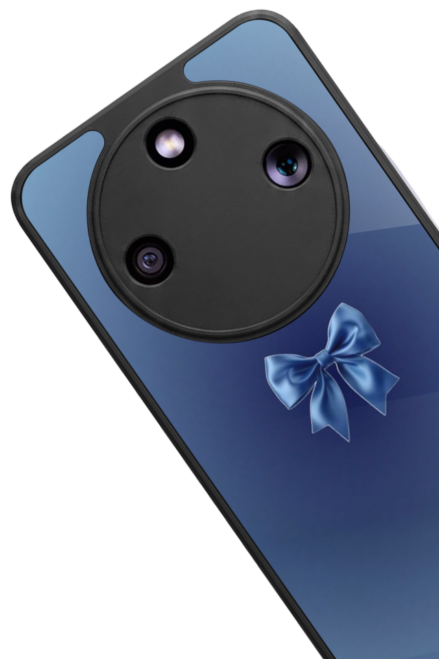 Honor Magic 8 Lite Uyumlu Kurdele Tasarımlı Glossy Premium Kılıf