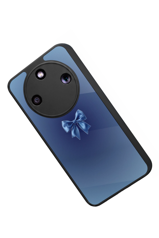 Honor Magic 8 Lite Uyumlu Kurdele Tasarımlı Glossy Premium Kılıf
