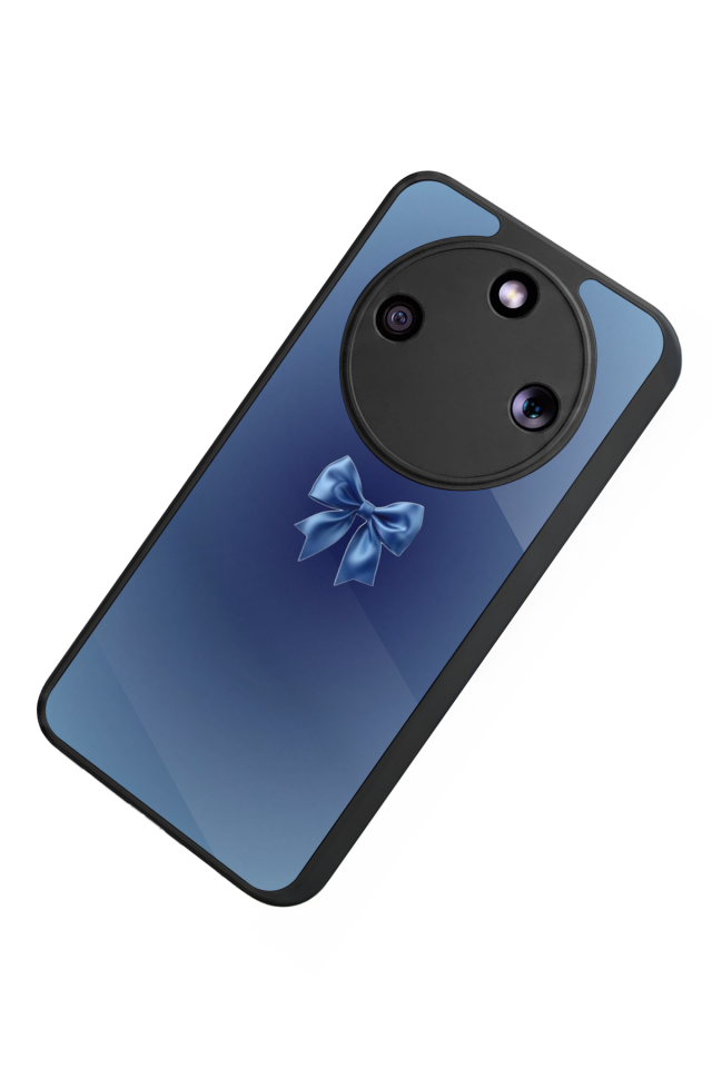 Honor Magic 8 Lite Uyumlu Kurdele Tasarımlı Glossy Premium Kılıf