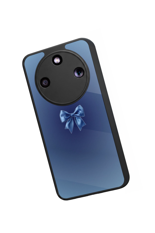 Honor Magic 8 Lite Uyumlu Kurdele Tasarımlı Glossy Premium Kılıf