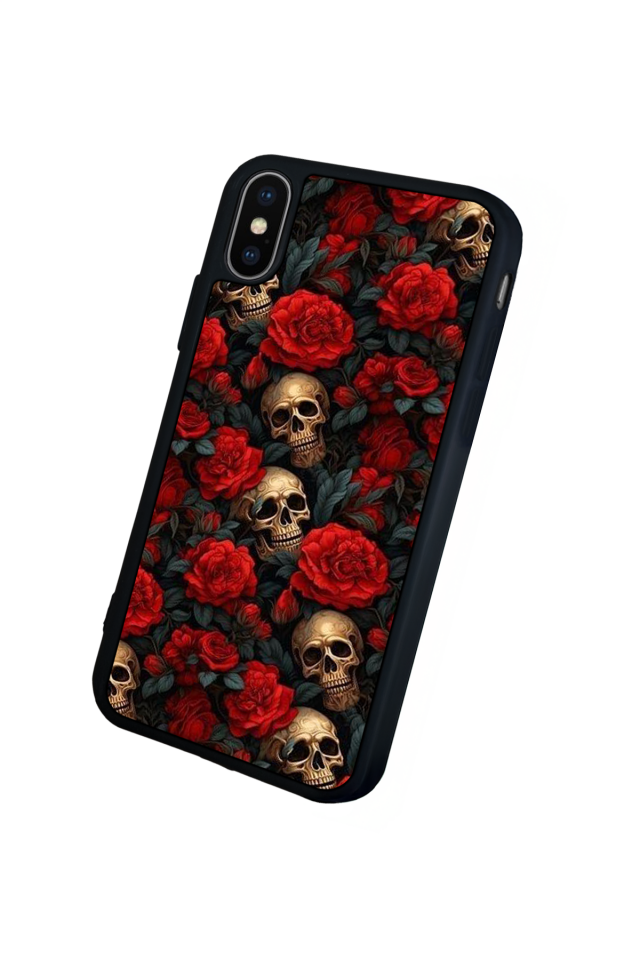 iPhone XS Max Uyumlu KuruKafa Tasarımlı Glossy Premium Kılıf