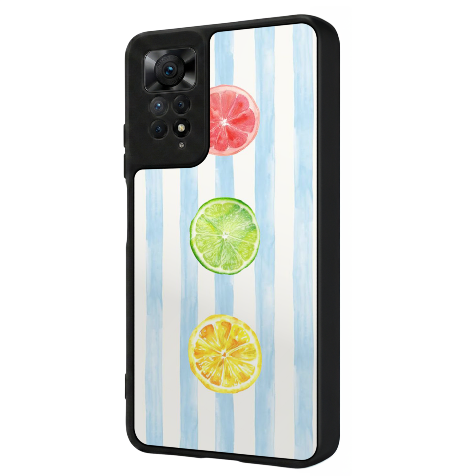Xiaomi Redmi Note 11 Pro Uyumlu Limon Tasarımlı Glossy Premium Kılıf