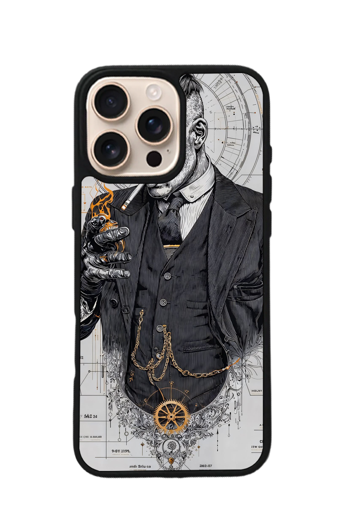 iPhone 15 Pro Max Uyumlu Peaky Blinders Tasarımlı Glossy Premium Kılıf