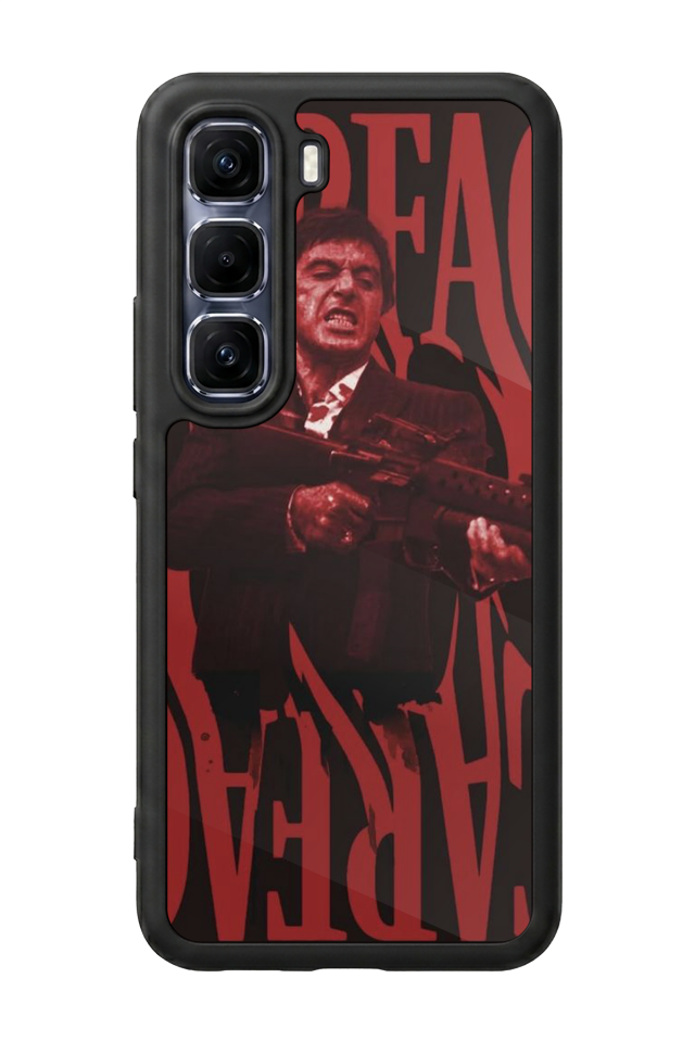 Infinix Hot 60 Pro Plus Uyumlu Scarface Tasarımlı Glossy Premium Kılıf