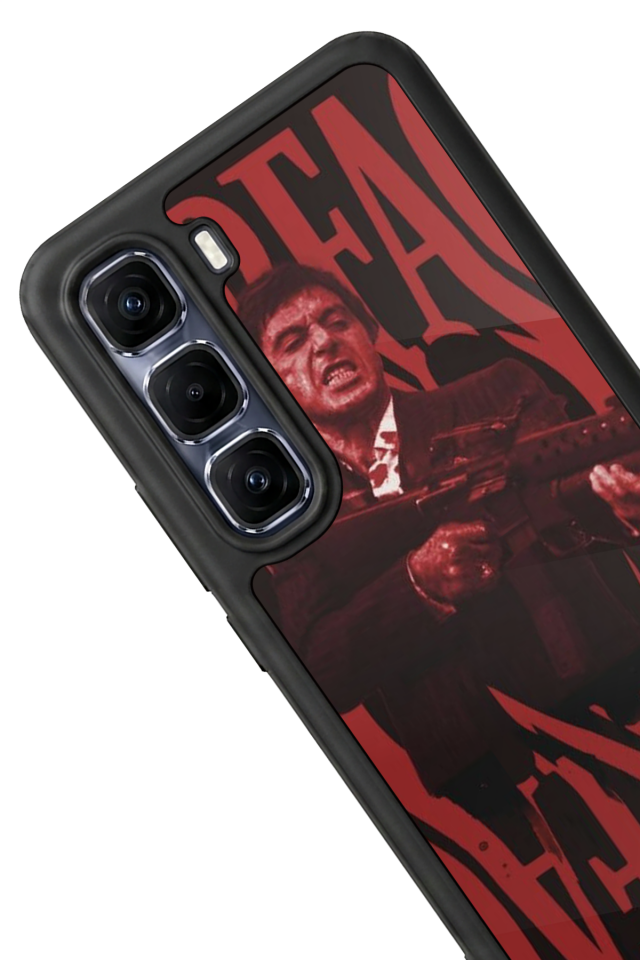 Infinix Hot 60 Pro Plus Uyumlu Scarface Tasarımlı Glossy Premium Kılıf
