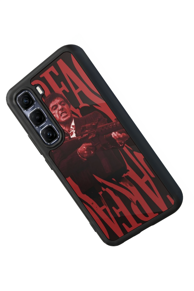 Infinix Hot 60 Pro Plus Uyumlu Scarface Tasarımlı Glossy Premium Kılıf