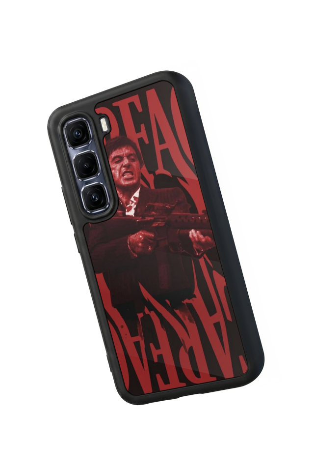 Infinix Hot 60 Pro Plus Uyumlu Scarface Tasarımlı Glossy Premium Kılıf