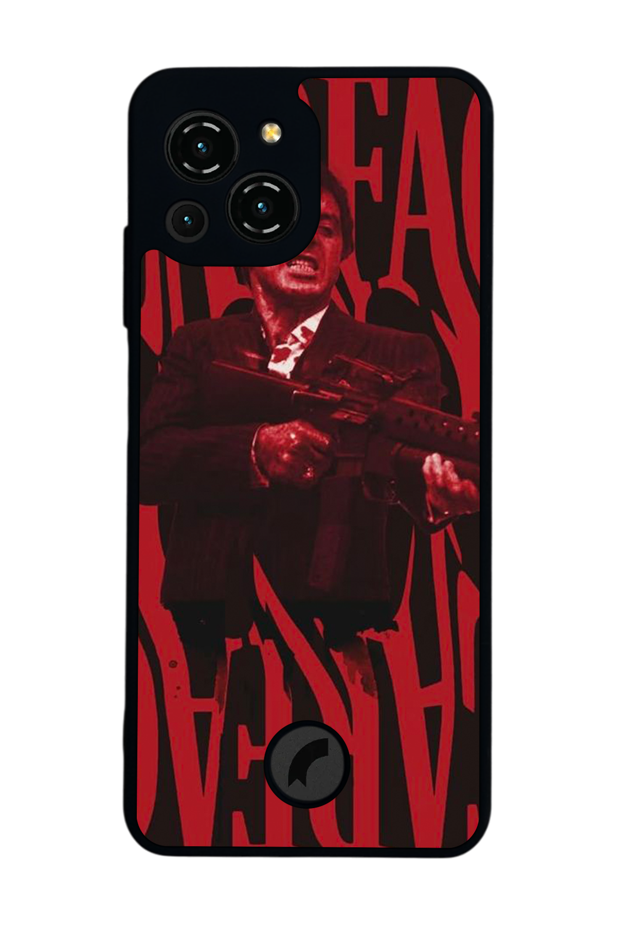 Reeder S23 Pro Max Uyumlu Scarface Tasarımlı Glossy Premium Kılıf