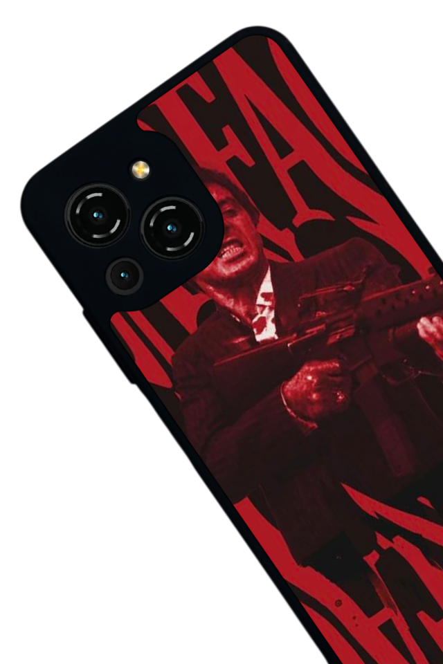 Reeder S23 Pro Max Uyumlu Scarface Tasarımlı Glossy Premium Kılıf