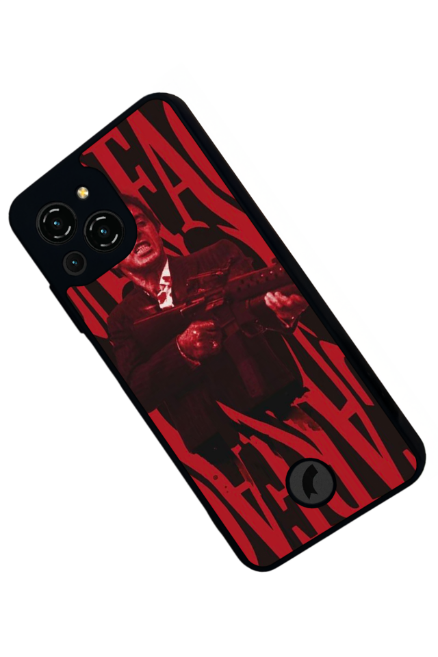 Reeder S23 Pro Max Uyumlu Scarface Tasarımlı Glossy Premium Kılıf