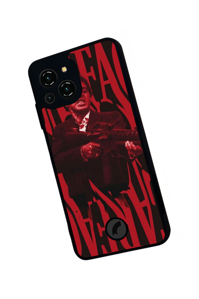 Reeder S23 Pro Max Uyumlu Scarface Tasarımlı Glossy Premium Kılıf