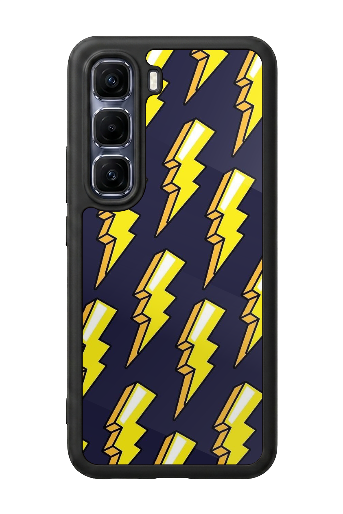 Infinix Hot 60 Pro Plus Uyumlu Simsek Tasarımlı Glossy Premium Kılıf