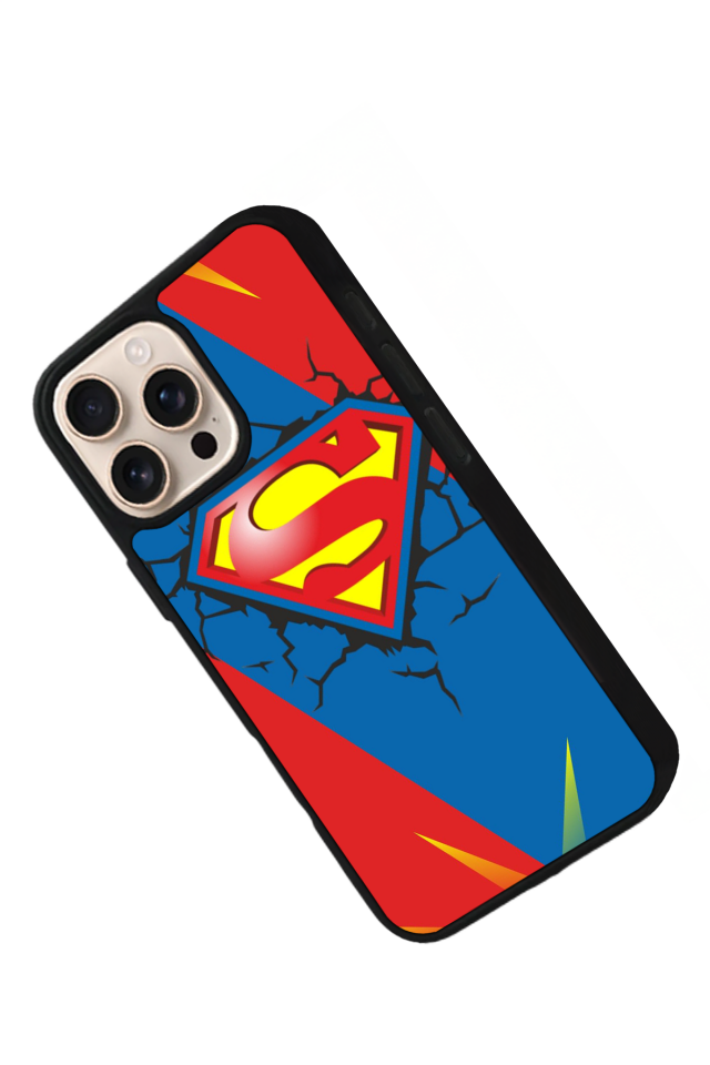 iPhone 14 Pro Uyumlu Superman Tasarımlı Glossy Premium Kılıf