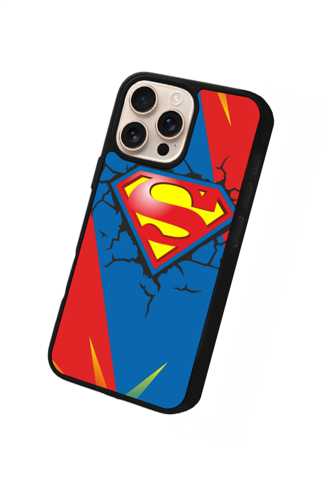 iPhone 14 Pro Uyumlu Superman Tasarımlı Glossy Premium Kılıf