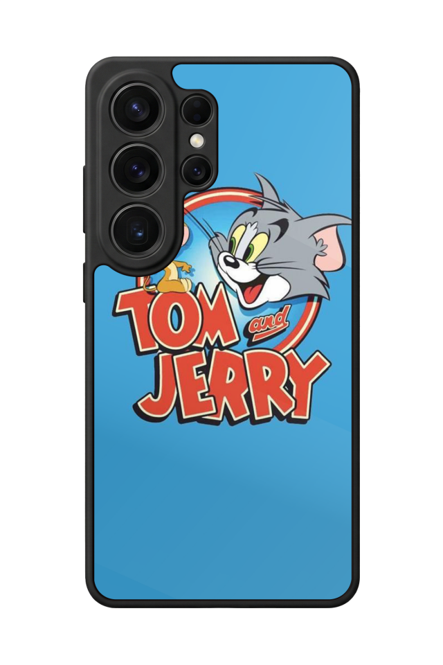 Samsung Galaxy S26 Ultra Uyumlu Tom And Jerry Tasarımlı Glossy Premium Kılıf