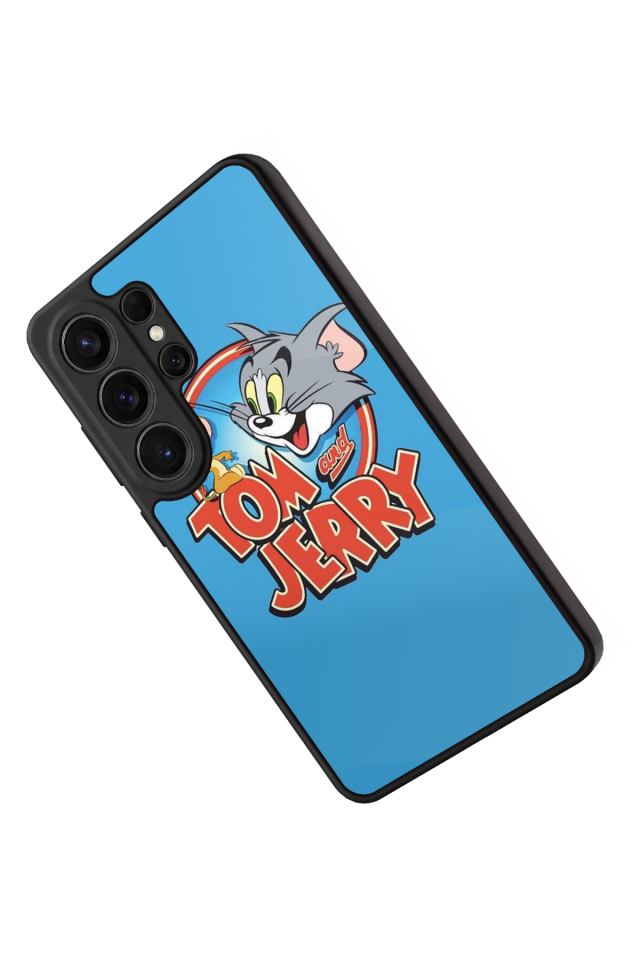 Samsung Galaxy S26 Ultra Uyumlu Tom And Jerry Tasarımlı Glossy Premium Kılıf