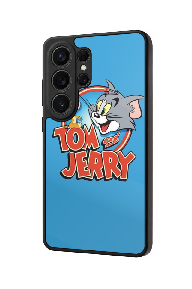 Samsung Galaxy S26 Ultra Uyumlu Tom And Jerry Tasarımlı Glossy Premium Kılıf