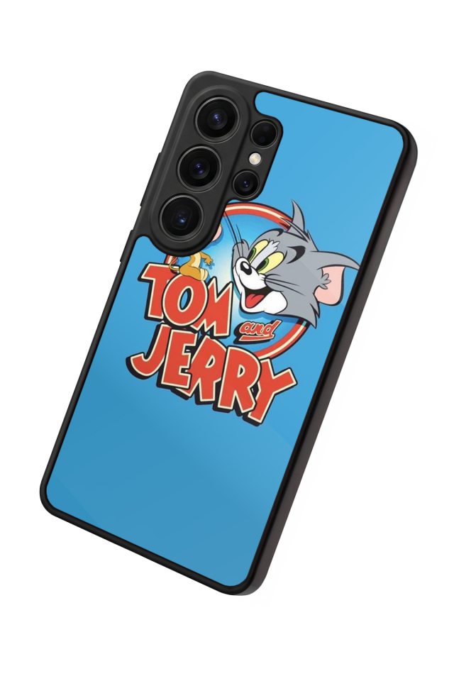 Samsung Galaxy S26 Ultra Uyumlu Tom And Jerry Tasarımlı Glossy Premium Kılıf