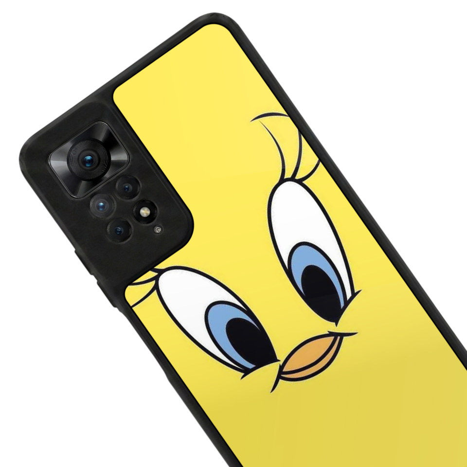 Xiaomi Redmi Note 12 Pro Uyumlu Tweety Tasarımlı Glossy Premium Kılıf