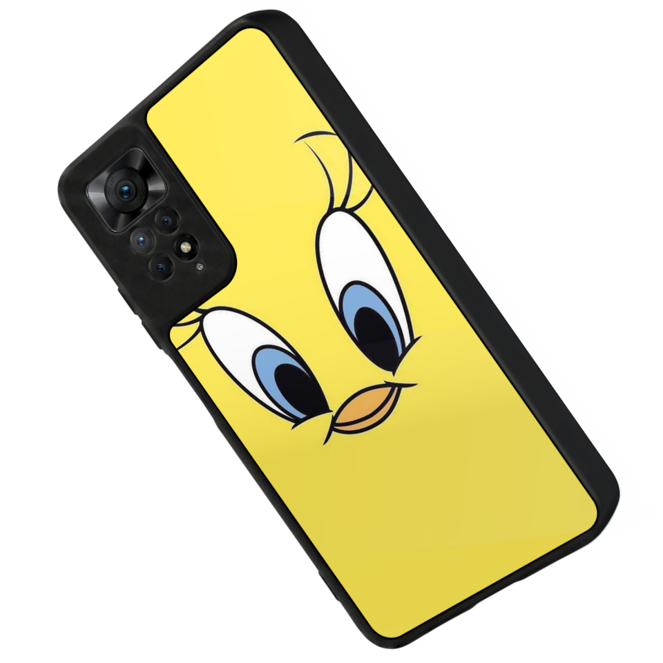 Xiaomi Redmi Note 12 Pro Uyumlu Tweety Tasarımlı Glossy Premium Kılıf