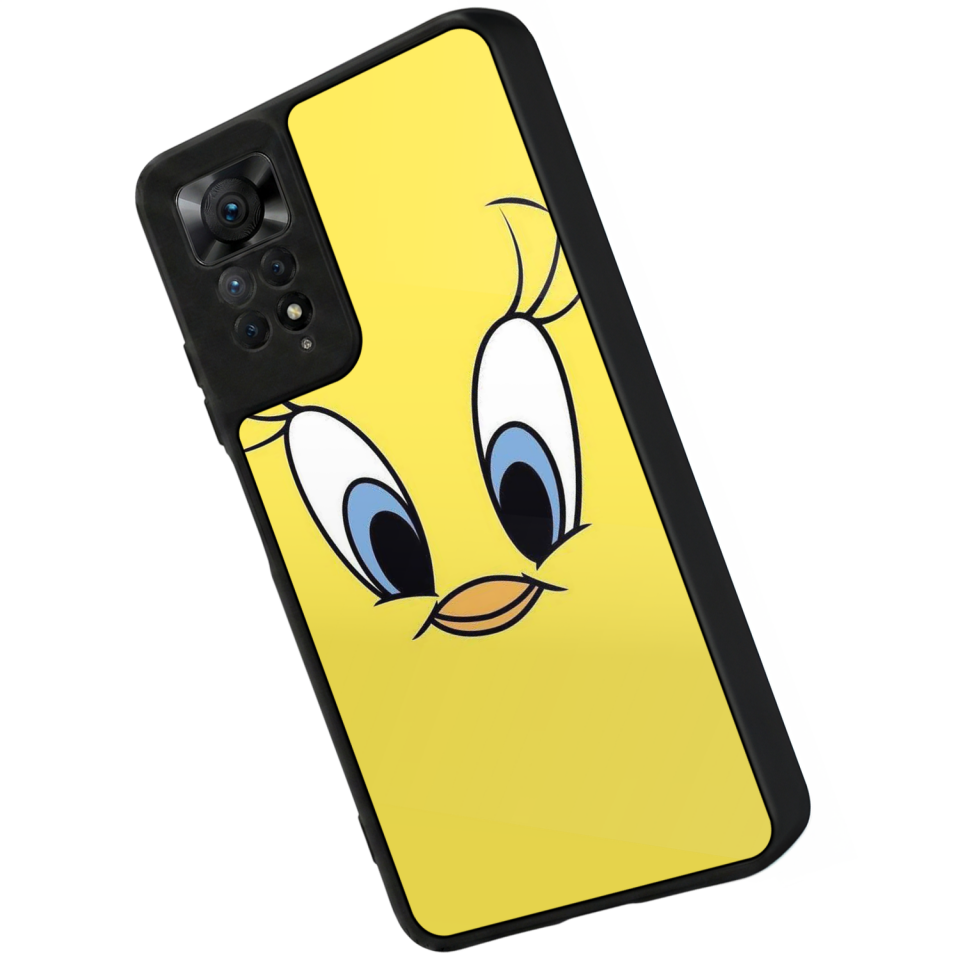 Xiaomi Redmi Note 12 Pro Uyumlu Tweety Tasarımlı Glossy Premium Kılıf