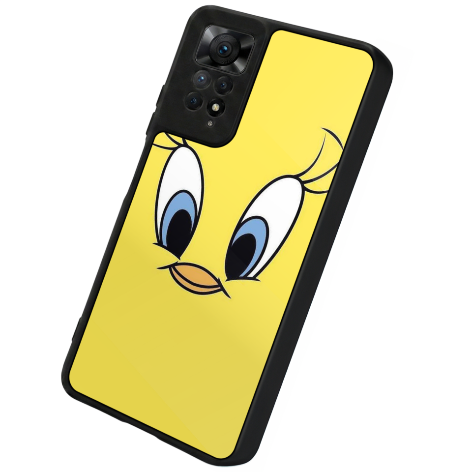 Xiaomi Redmi Note 12 Pro Uyumlu Tweety Tasarımlı Glossy Premium Kılıf