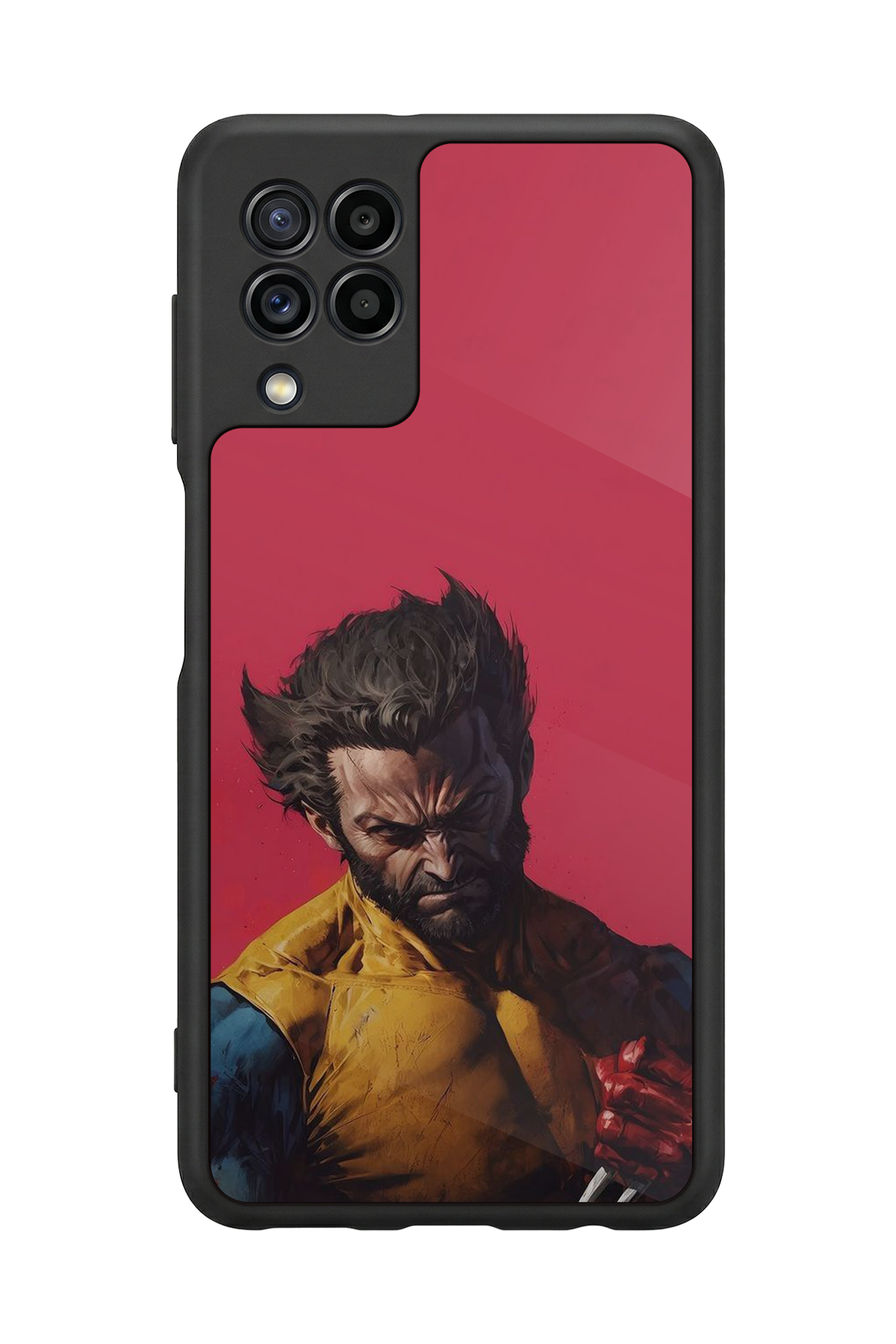 Samsung Galaxy M22 Uyumlu Wolverine Tasarımlı Glossy Premium Kılıf