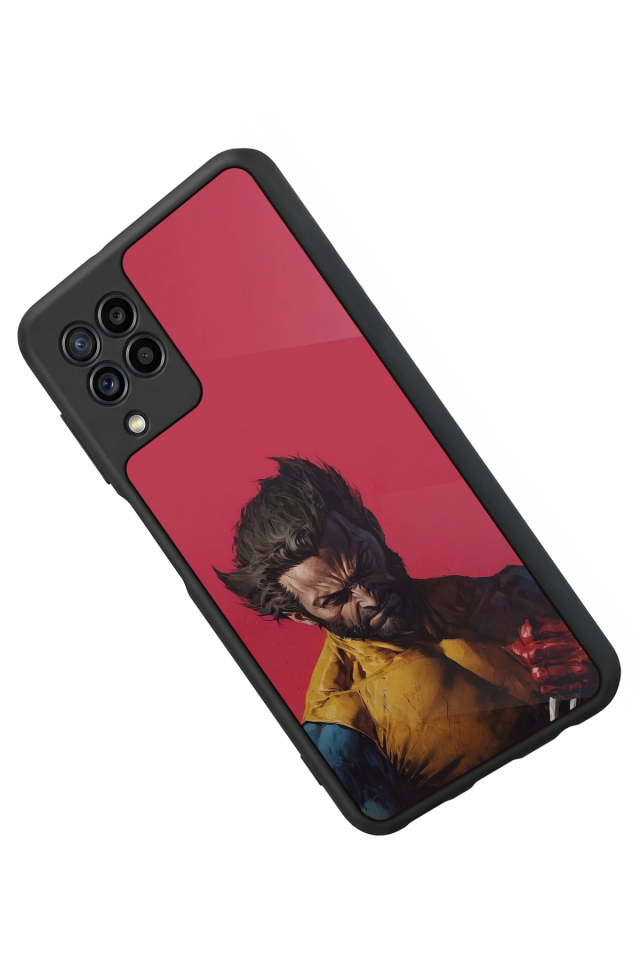 Samsung Galaxy M22 Uyumlu Wolverine Tasarımlı Glossy Premium Kılıf
