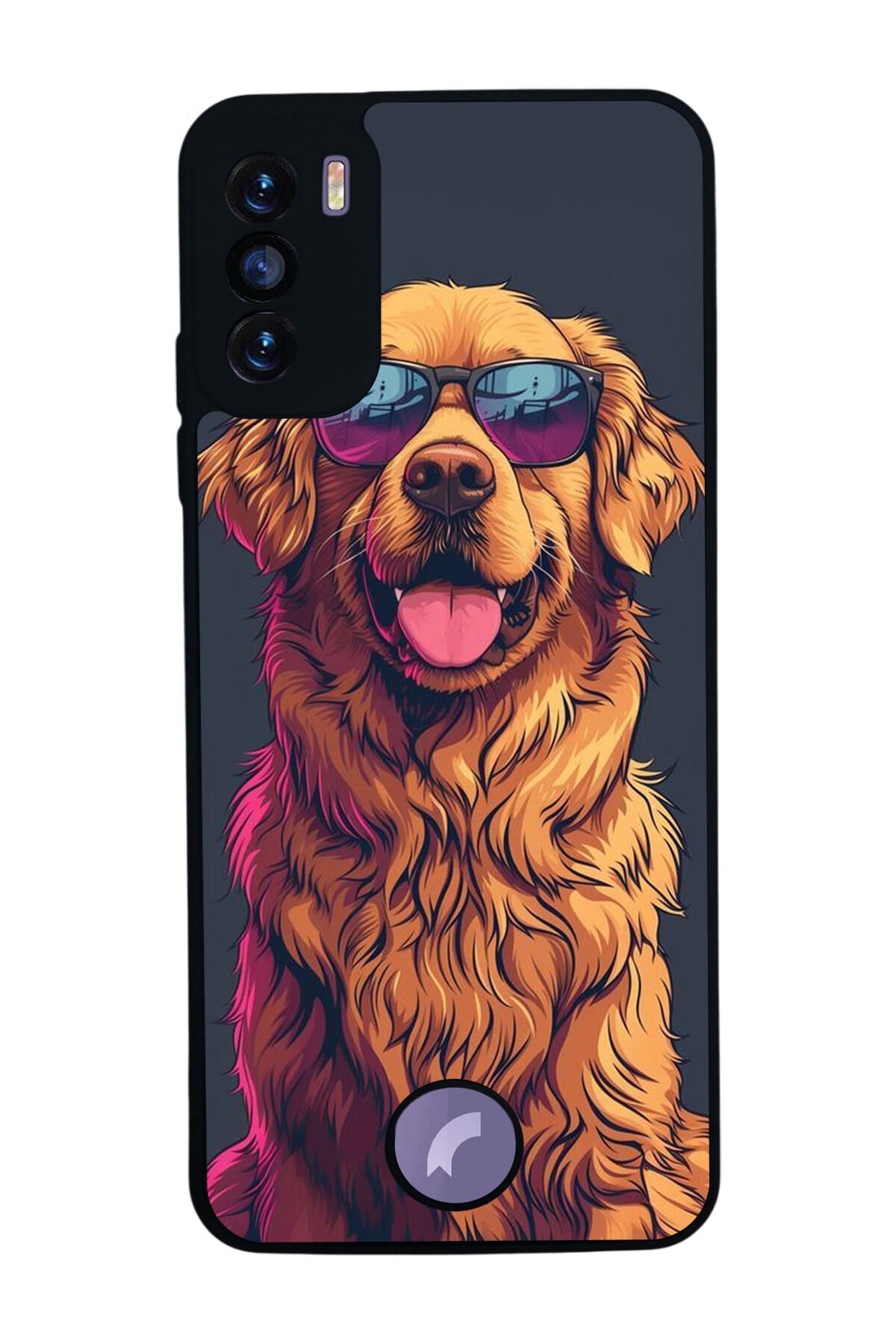 Reeder S19 Max Pro S Uyumlu Golden Kopek Tasarımlı Glossy Premium Kılıf