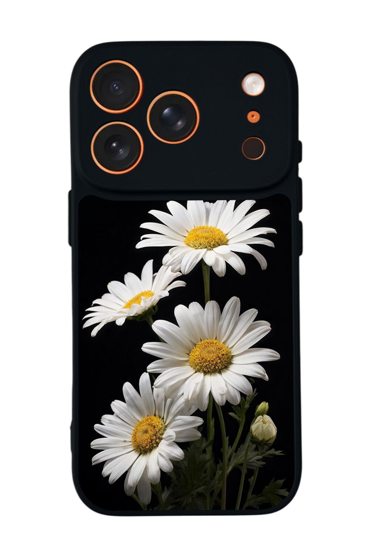 iPhone 17 Pro Max Uyumlu Papatya Tasarımlı Glossy Premium Kılıf