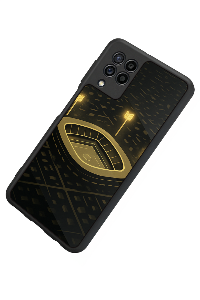 Samsung Galaxy M22 Uyumlu Aslan Tasarımlı Glossy Premium Kılıf