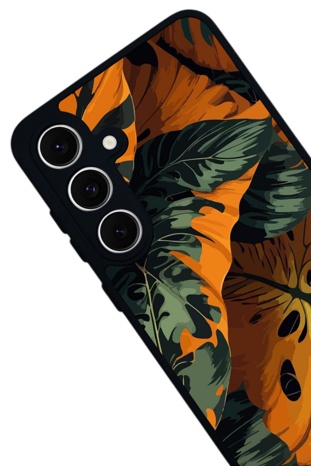 Samsung Galaxy A16 Uyumlu Botanik Tasarımlı Glossy Premium Kılıf