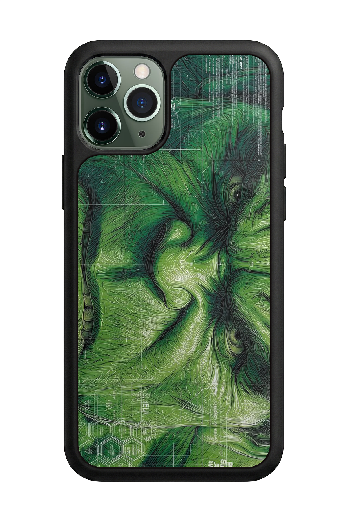 iPhone 11 Pro Uyumlu Hulk Tasarımlı Glossy Premium Kılıf
