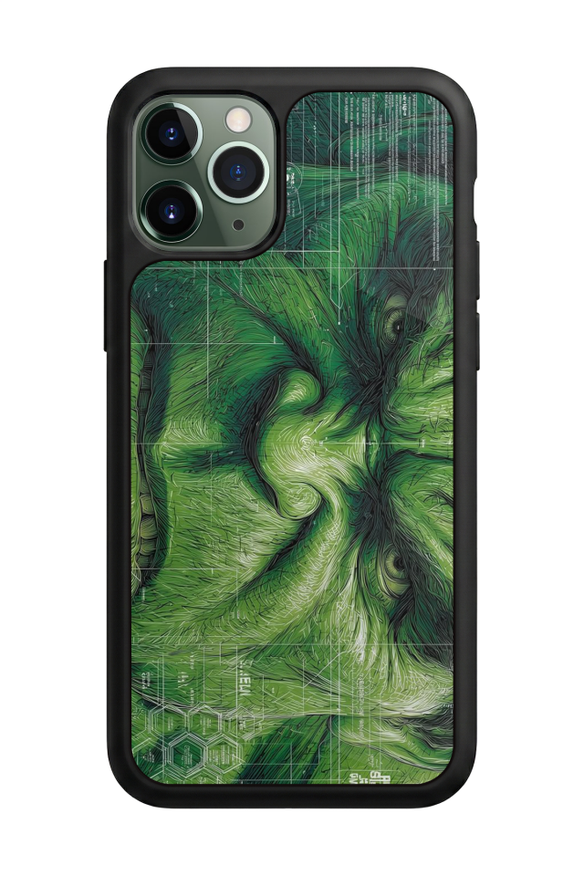 iPhone 11 Pro Uyumlu Hulk Tasarımlı Glossy Premium Kılıf