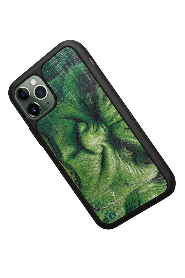 iPhone 11 Pro Uyumlu Hulk Tasarımlı Glossy Premium Kılıf
