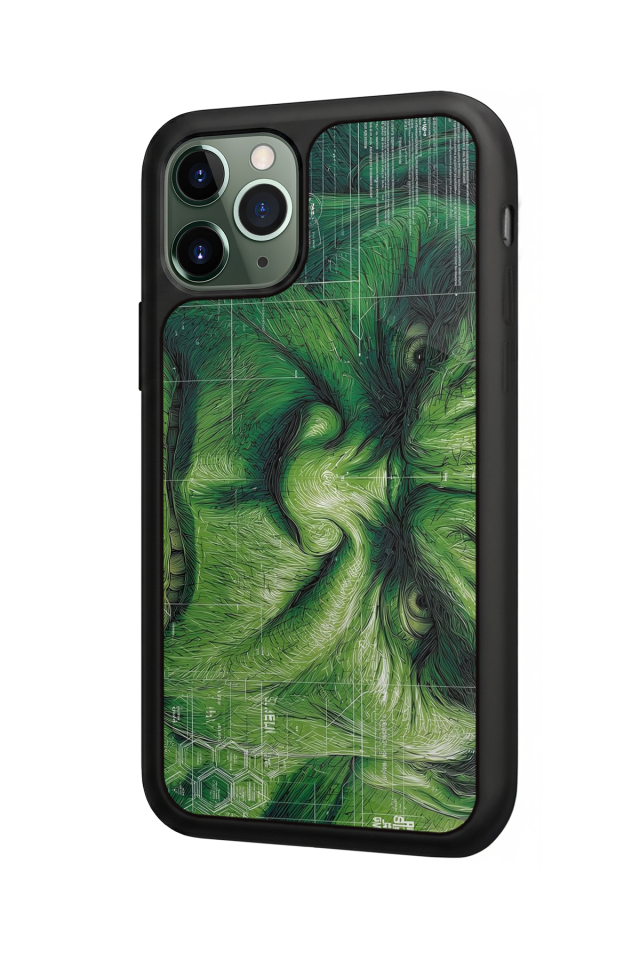 iPhone 11 Pro Uyumlu Hulk Tasarımlı Glossy Premium Kılıf