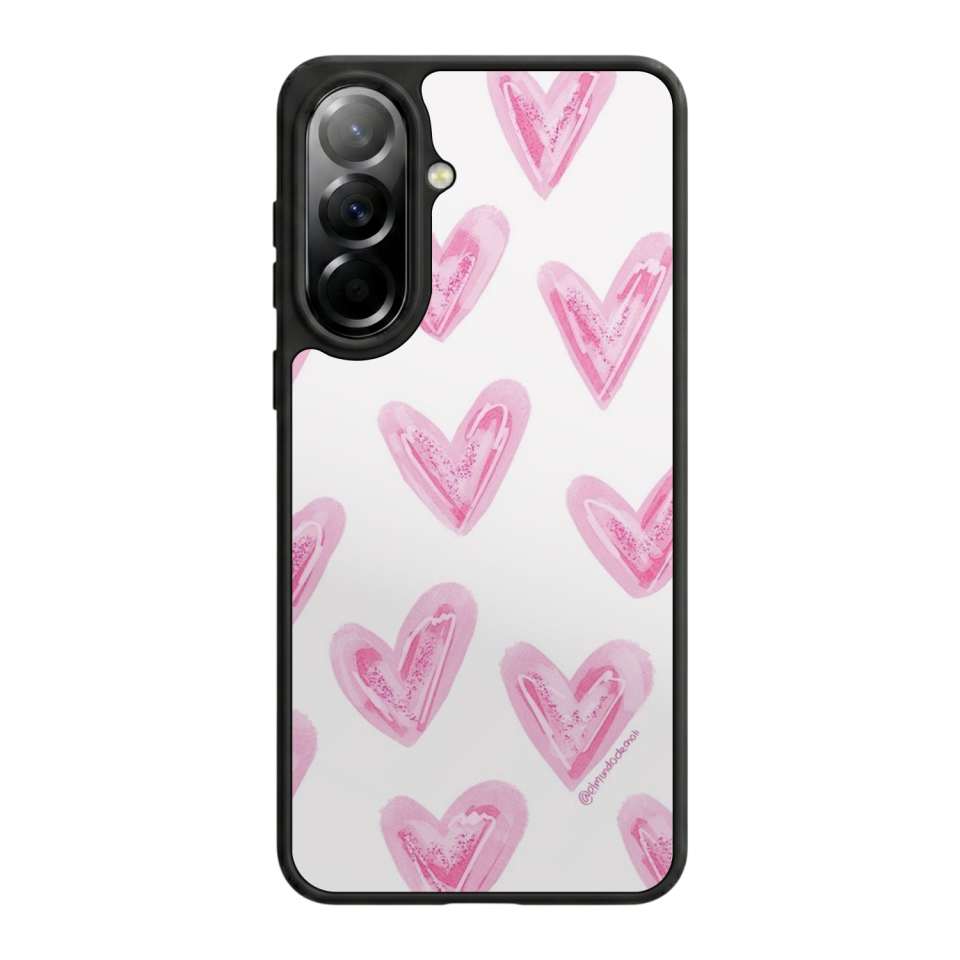 Samsung Galaxy A57 Uyumlu Kalp Love Tasarımlı Glossy Premium Kılıf