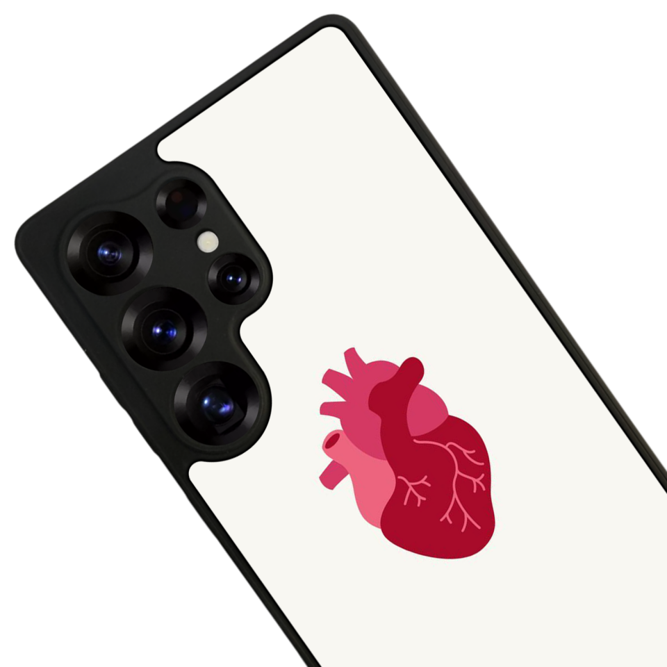 Samsung Galaxy S25 Ultra Uyumlu Kalp Love Tasarımlı Glossy Premium Kılıf