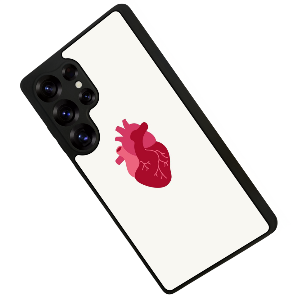 Samsung Galaxy S25 Ultra Uyumlu Kalp Love Tasarımlı Glossy Premium Kılıf