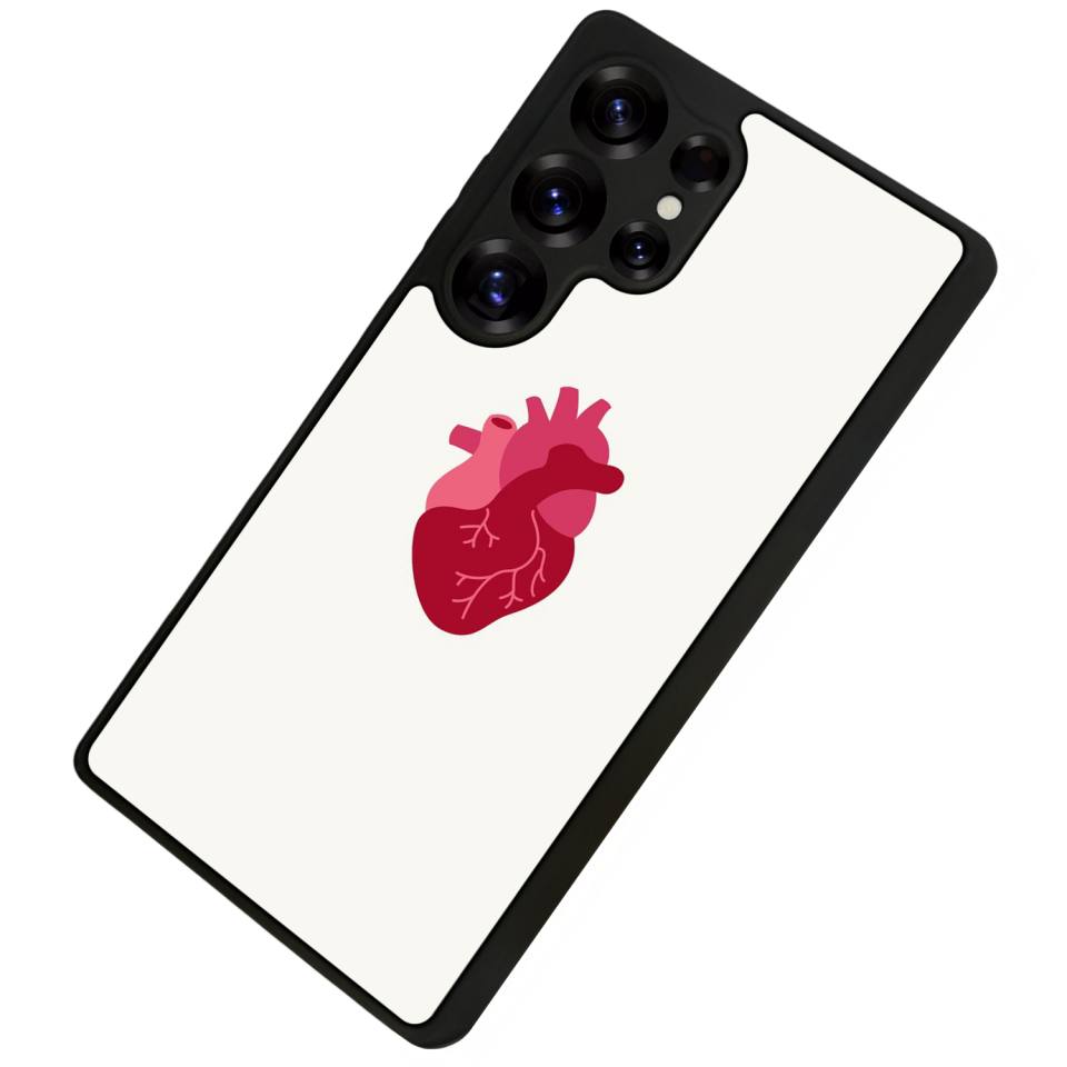 Samsung Galaxy S25 Ultra Uyumlu Kalp Love Tasarımlı Glossy Premium Kılıf