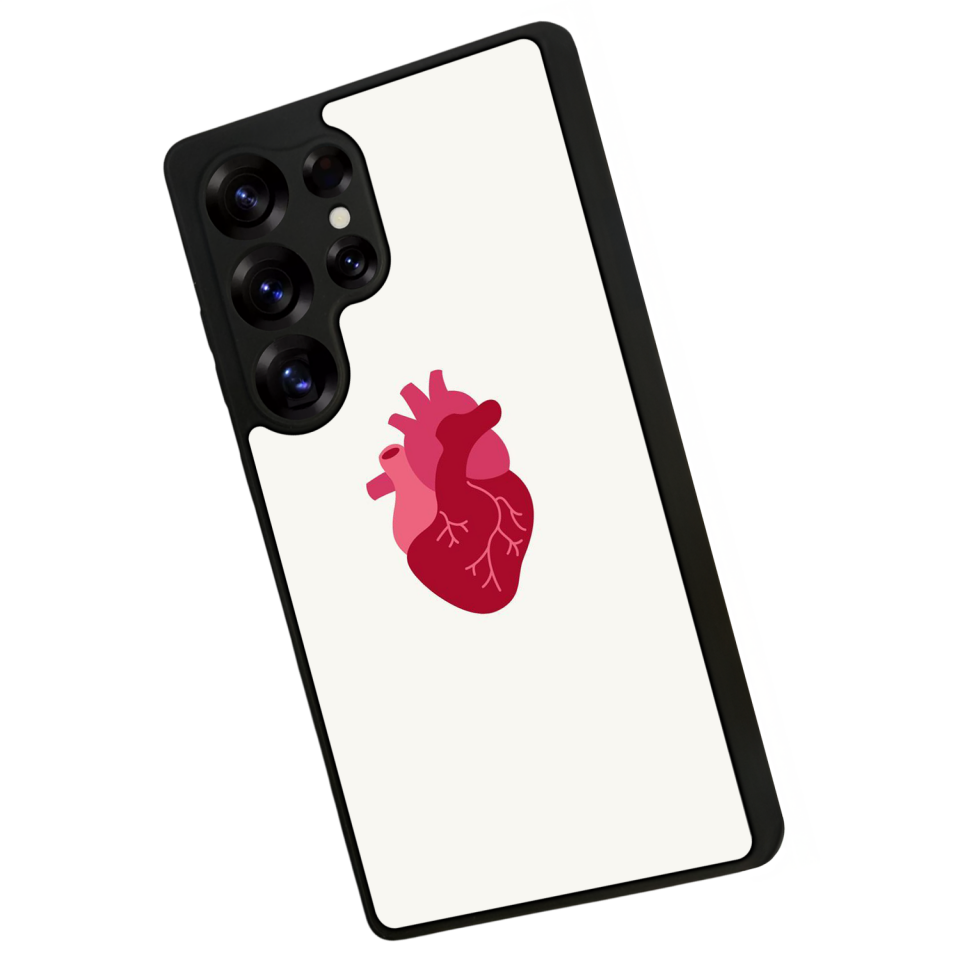 Samsung Galaxy S25 Ultra Uyumlu Kalp Love Tasarımlı Glossy Premium Kılıf