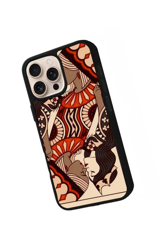 iPhone 15 Pro Uyumlu  Kalp Love Tasarımlı Glossy Premium Kılıf